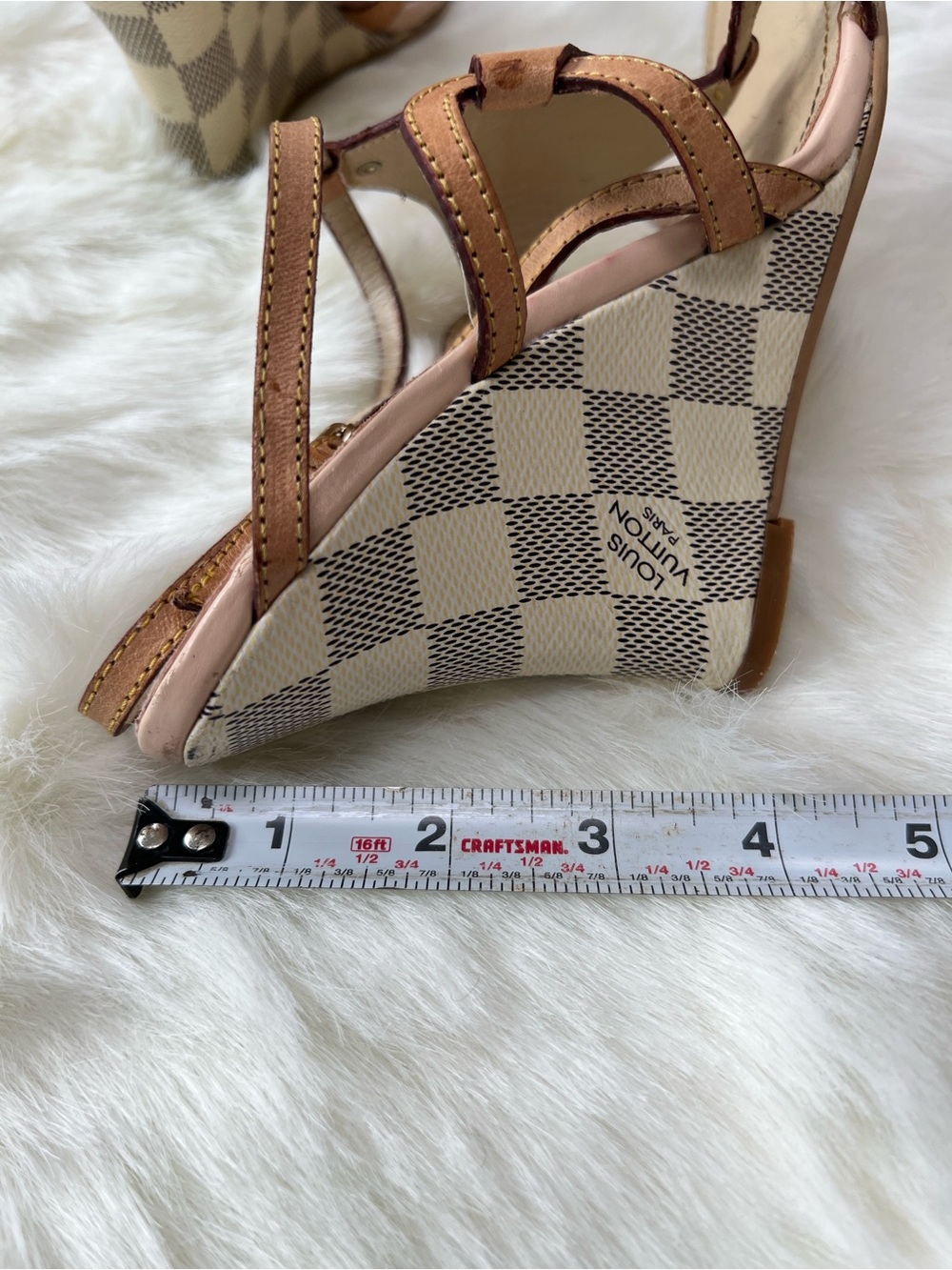 Louis Vuitton Brown Leather Open-Toe T-Strap Sandals size 37 - Picture 11 of 12